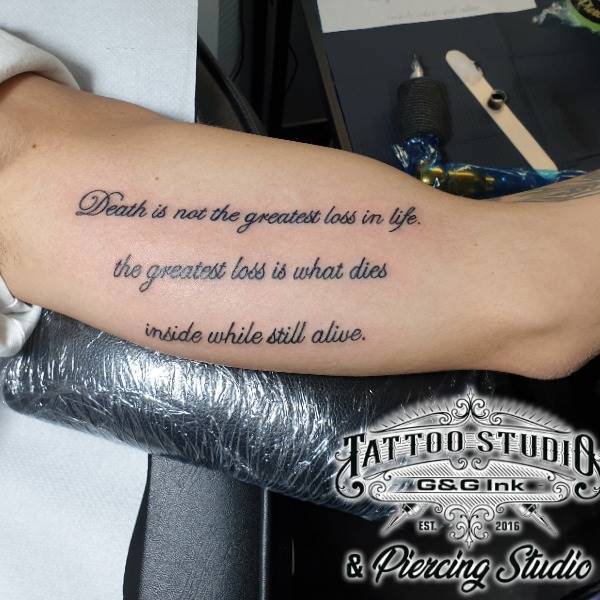 Lettering Tattoo