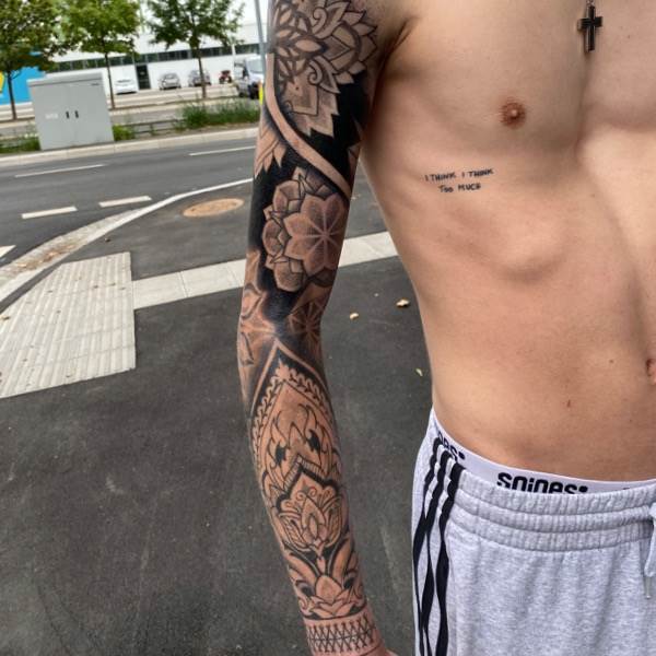 Mandala Geometric blackworktattoo