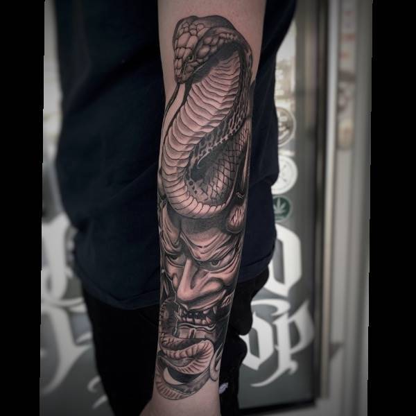 Hannya Mask/ Snake