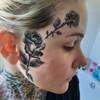 Rose Face Tattoo
