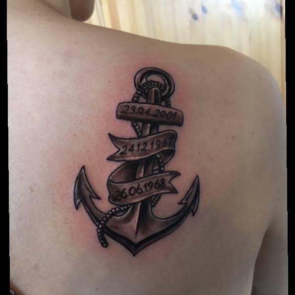 Anker mit Geburtsdaten
