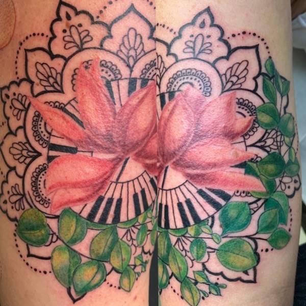 Mandala mit Blumen