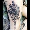 Skull/flower